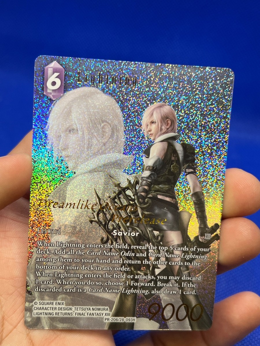Final Fantasy Dreamlike Oceans Lightning PR-206/28-093H Prelease