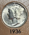 1936 P Philadelphia 1936 D Denver 1936 S San Francisco Mercury Dimes Silver 10C