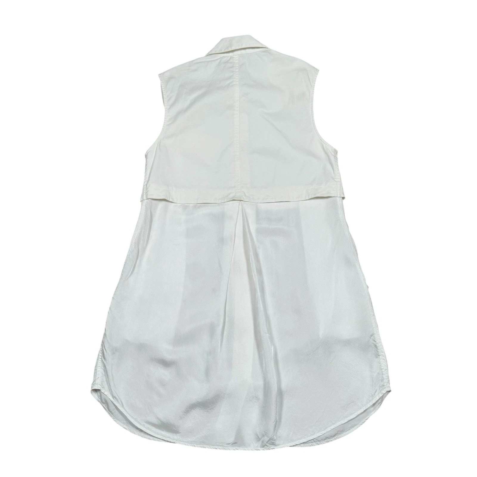 T Alexander Wang camicia senza maniche abito bianco taglia 8
