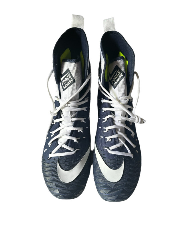 Nike Force Savage Elite TD Football Cleats Blue White 857063 