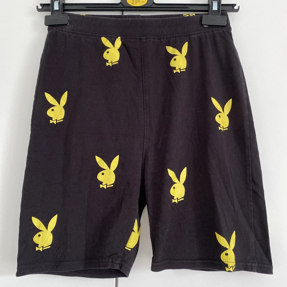 ladies size 10 black playboy bunny cycling shorts beach summer eBay