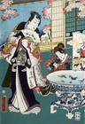 Poster Decor.Asian Wall Art interior design.Toyohara Kunichika Japan art.15375