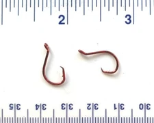 100 GT 2X Red Offset Circle Fish Fishing Hooks size 8 - 100 hooks 7384