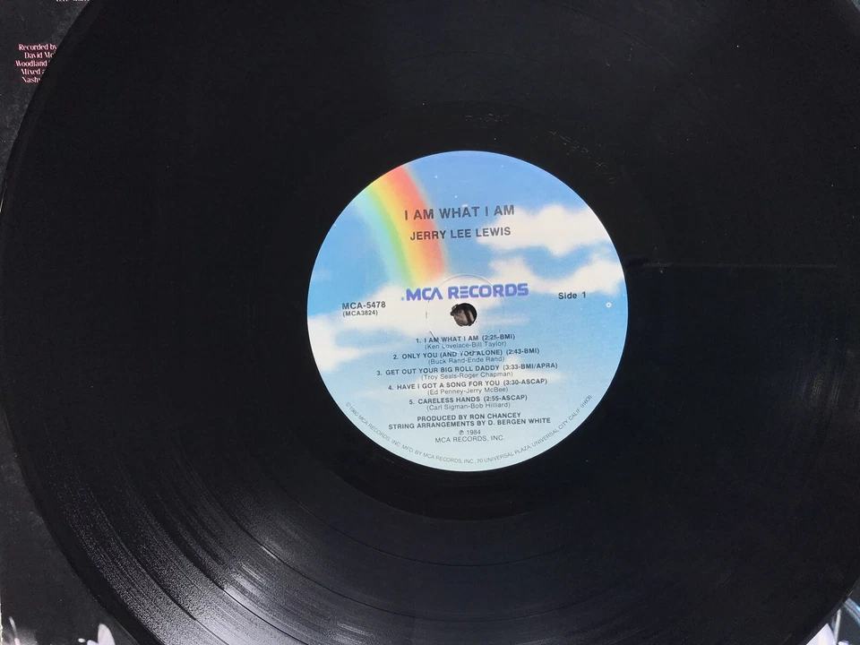 Jerry Lee Lewis Lp I Am What I Am MCA Records MCA-5478 VG Used Condition Foto 4 de 4