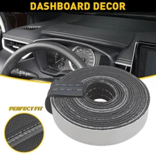 2M PU Leather Car Dashboard Decor Line Strip Sticker Moulding Trim Accessories