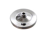 Sb Bb Chevy Power Steering Pulley Saginaw Pump Keyway Style 1 Groove Chrome