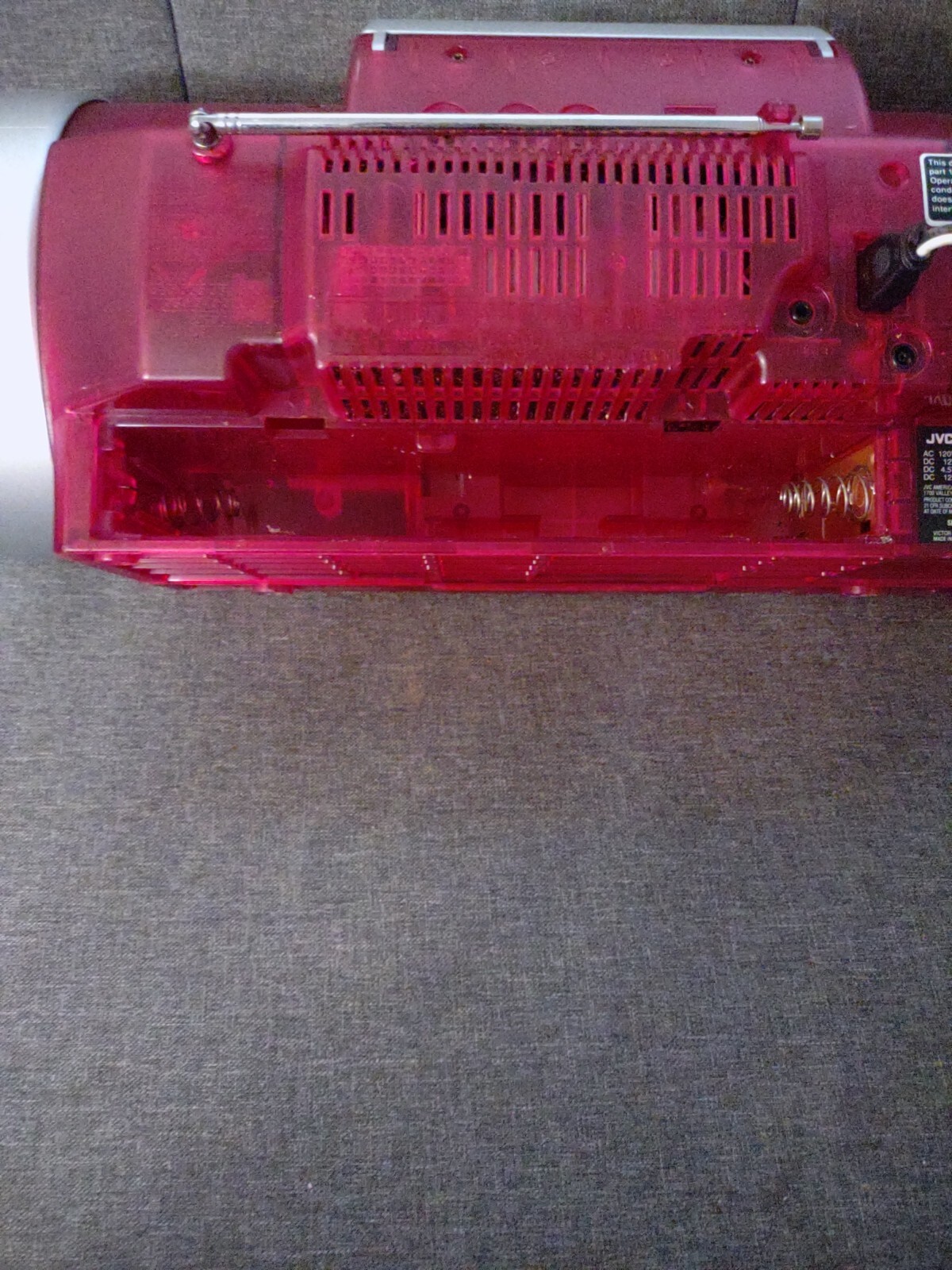 JVC RVB550 Kaboom Red Lights Blink To The Beat CD Ghetto Blaster. eBay