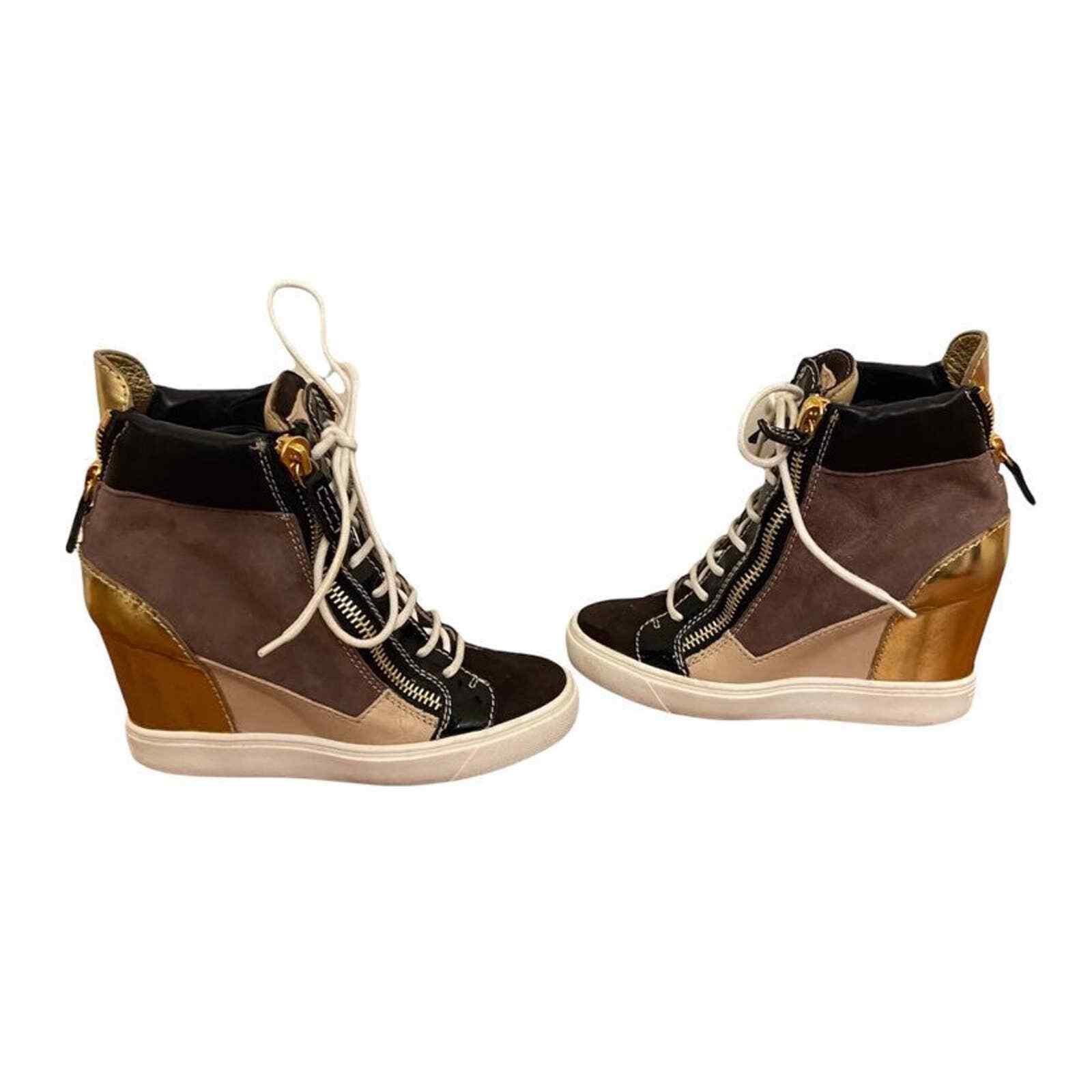 Giuseppe Zanotti Colorblock Wedge 