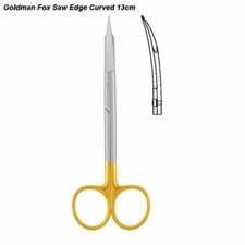 Azatek Dental Medical Dissecting Lab Scissors Curved TC Micro 1X