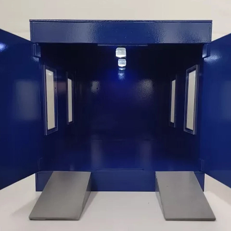 Diorama 1/18 Coche Garaje Taller Mantenimiento Reparación utilería Escena Exhibición Juguete ModoH Foto 4 de 4