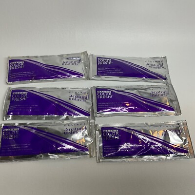Lot of 6 Clairol Natural Instincts Week 2 Color Fresh Refresher Packets 0.74 Oz