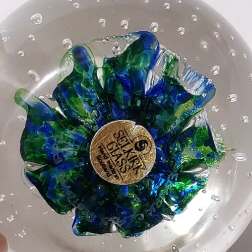 Signed Seaburst 1992 paperweight Selkirk glass. Made in Scotland. - Picture 8 of 12