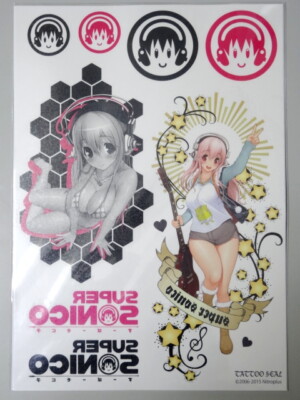 Super Soniko Tattoo Seal More Communication Sonico Chara-ani Nitroplus Official