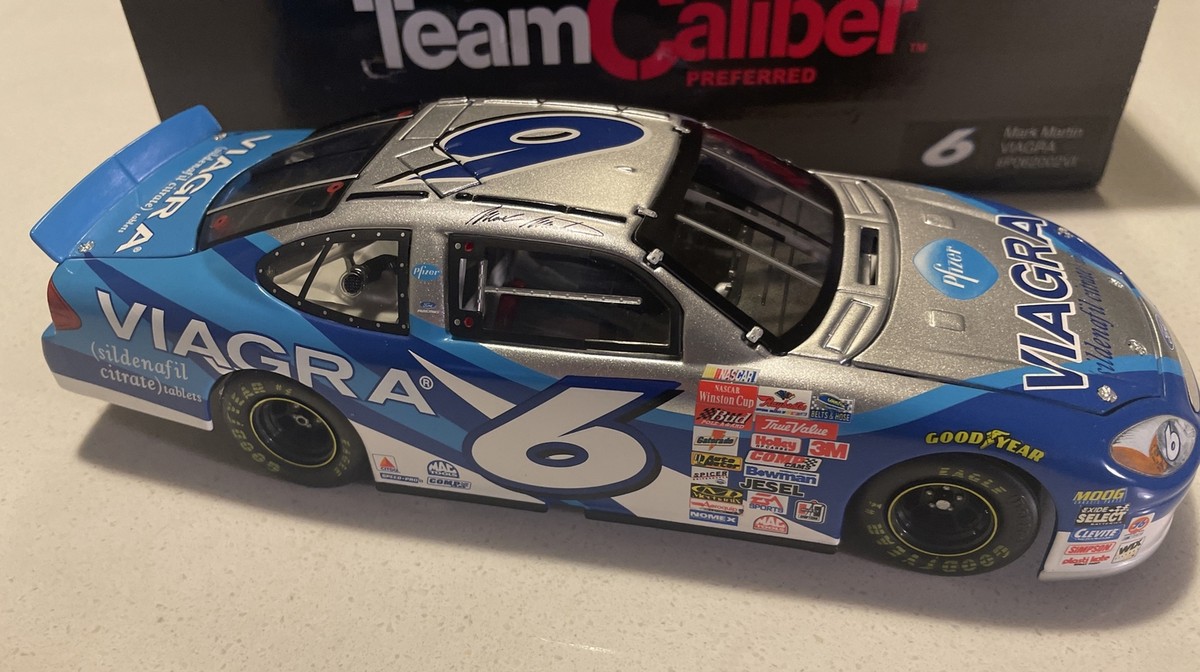 MARK MARTIN #6 Viagra Diecast NASCAR 1/24 2001 Team Caliber
