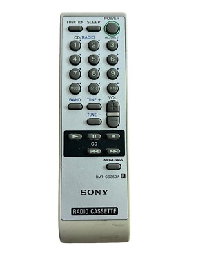 Genuine Sony RMT-CS350A Radio Cassette Remote Control Discoloration   (2b)