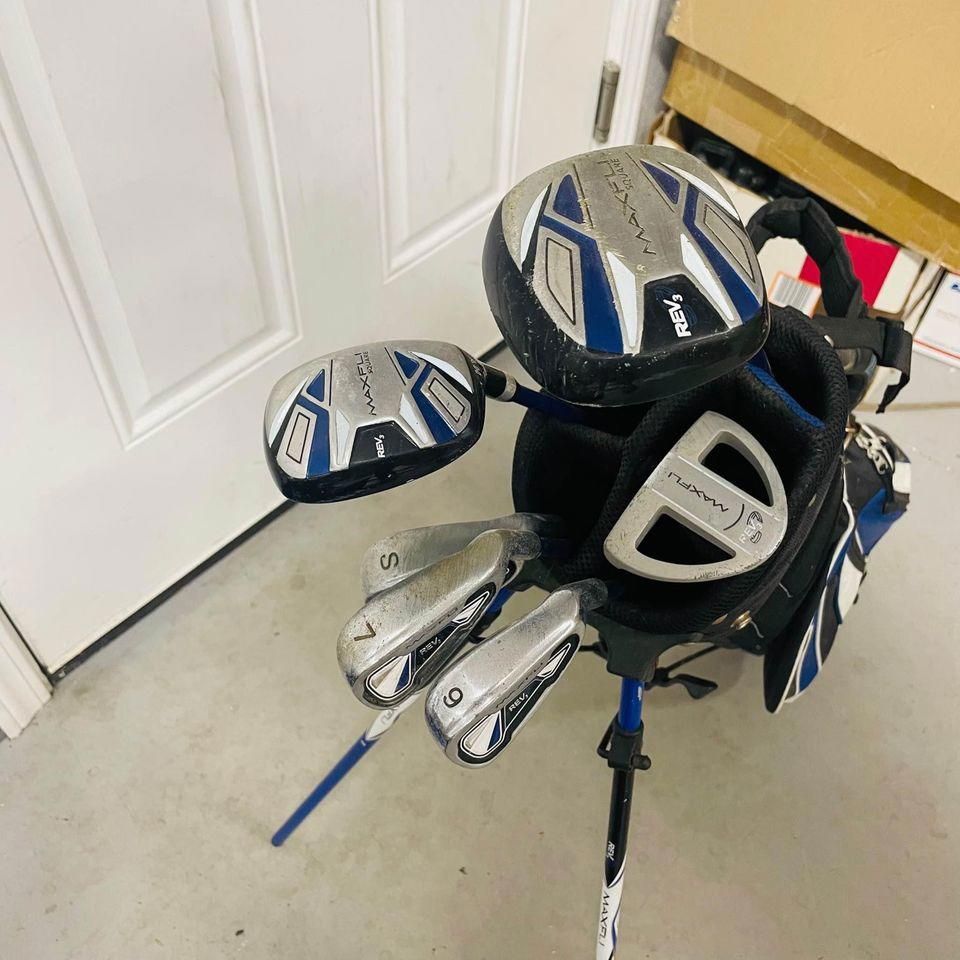 Nice RH Kids Maxfli Square Rev 3 Rev3 Golf Youth Junior Set With Bag 6
