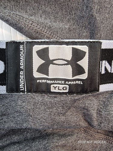 Under Armor Youth Teens Cold Gear Gray Leggings Compression Pants Size L - Picture 12 of 13