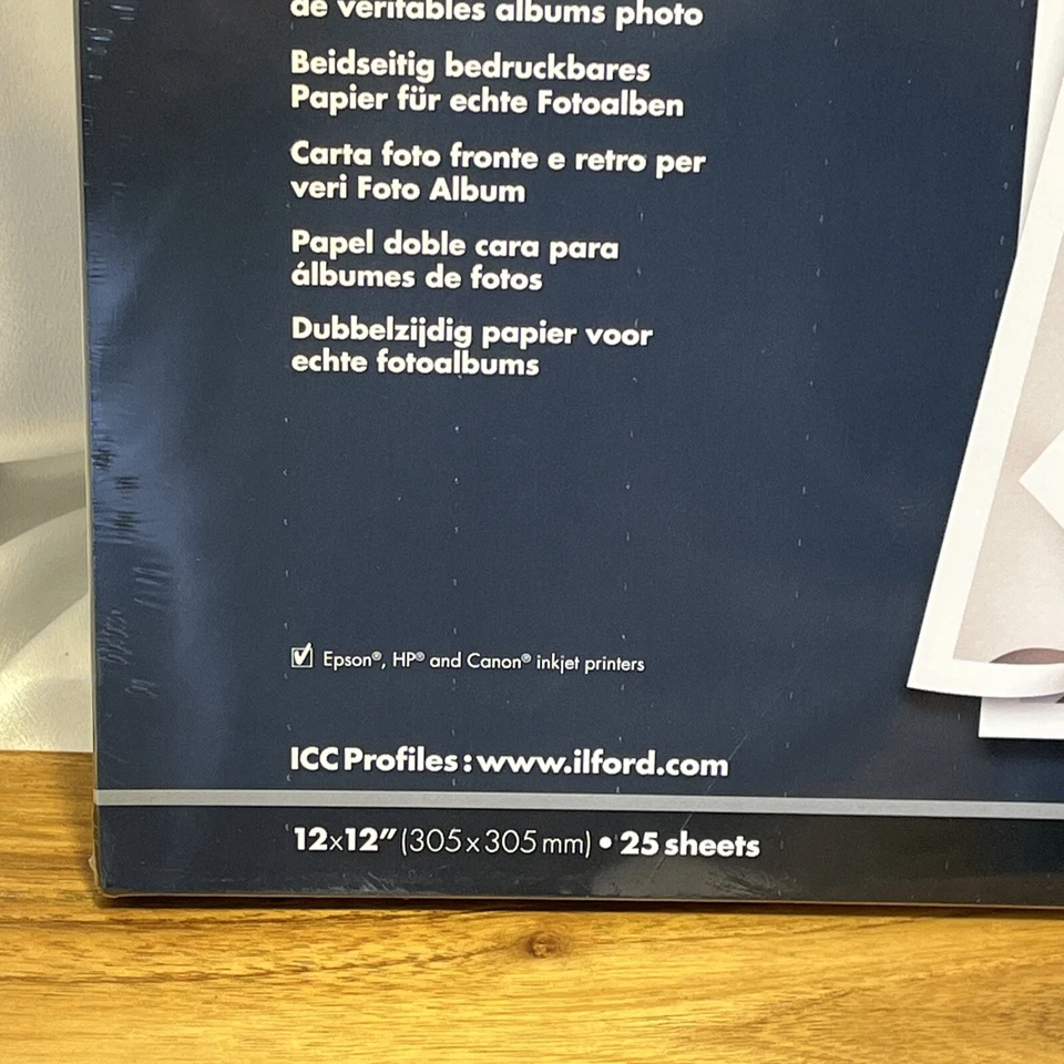 ILFORD GALERIE 12 x 12 Professional Inkjet Photo Range Smooth Lustre DUO 25 Pcs - Image 4 of 4