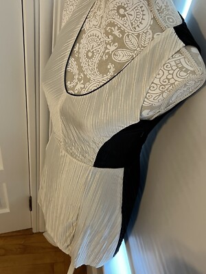 Size Small Armani Exchange Dress Black White Texture | eBay