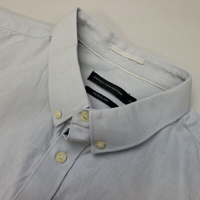 French Connection Hemd XL (kürzere Ärmel 35'') Regular Fit hellblau