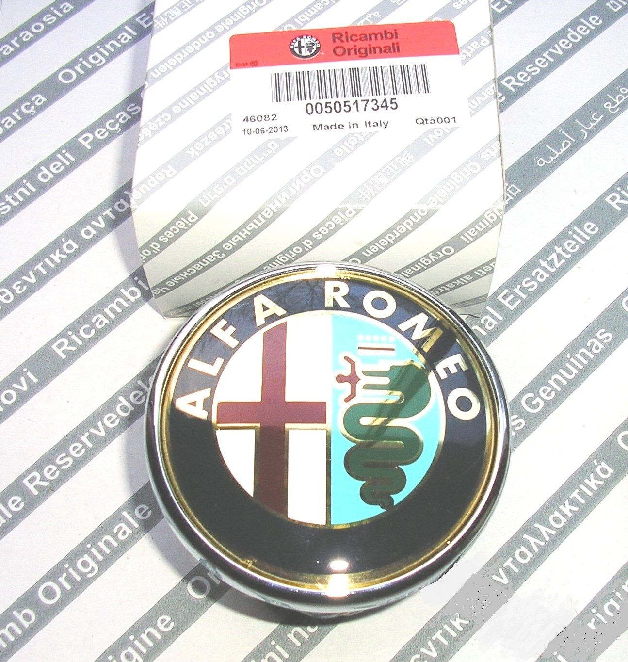 ALFA ROMEO MITO New 100% Boot Badge Emblem (push type) 50531454 | eBay