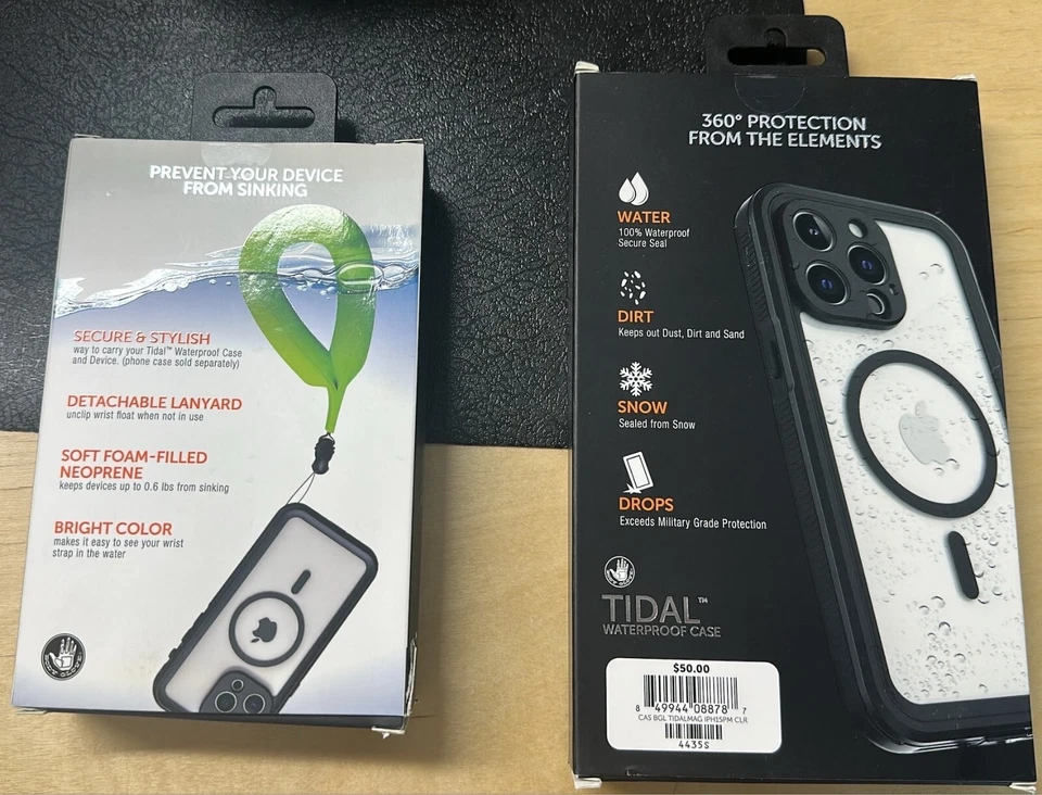 Корпус перчатка приливной водонепроницаемый Magsafe чехол iPhone 15 Pro Max + плавающий ремешок на запястье - Изображение 2 из 4