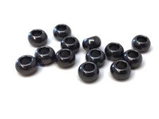 50 pcs Gunmetal Metal Ball Spacer Beads 9mm Large Hole: 4.5mm - Fit Paracord