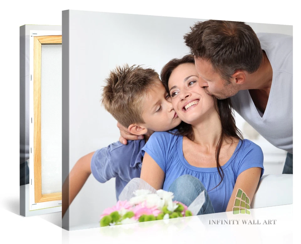 Personalised Photo on Canvas Art Print Framed A0 A1 A2 A3 A4 A5 Ready to Hang. - Image 4 of 4