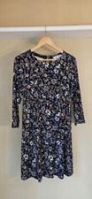 Ann Taylor LOFT Button Back Rayon Floral Wildflower Colorful Dress