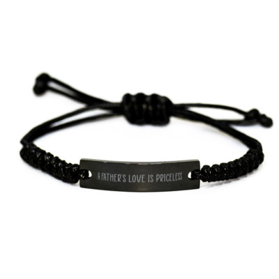 A Fathers Love is Priceless Bracelet, Fathers Day Bracelet, Birthday Gift for Da
