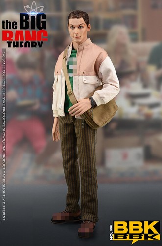 BBK006 Sheldon Lee Cooper The Big Bang Theory 1/6 Action Figure 2 Heads Doll - Picture 4 of 7