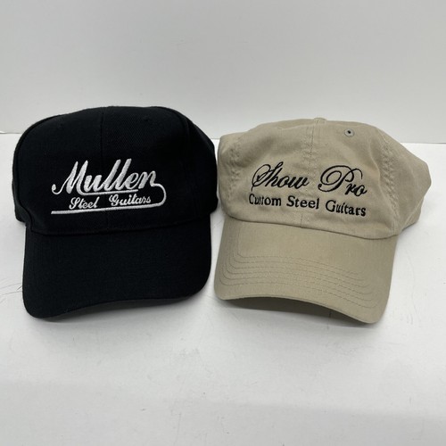 Mullen Show Pro maßgefertigte Stahlgitarren schwarz Druckknopflasche Mütze Kappe Posten