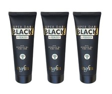 Art of Sun/Black Super Dark "Bronzer" 3x125ml/Solariumkosmetik/Br&auml;unungslotion