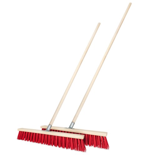 ✅ Straßenbesen 30 - 100cm Breit Besen rot Kehrbesen mit oder ohne Besenstiel - Bild 14 von 36