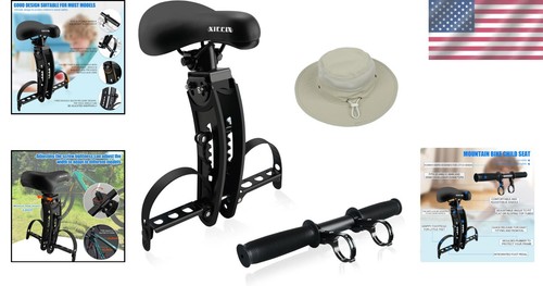 Easy-Install Child Bike Seat for Unisex Ages 2-5 with Handlebar Attachment - Picture 2 of 8