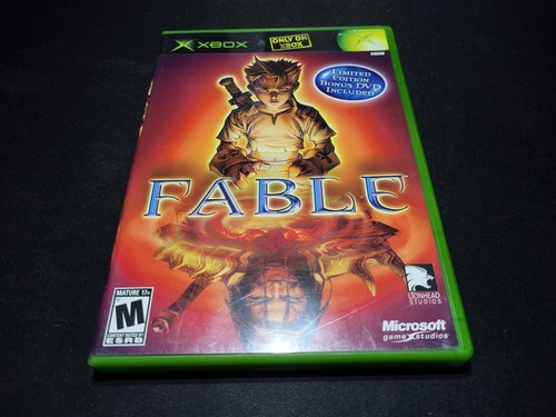 Fable Microsoft Xbox EX + NM Zustand KOMPLETT + Limited Edition Bonus DVD!