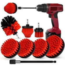 7 Pack Drill Brush Attachment Set Power Cleaning Scrub Brush for Bathroom Tub