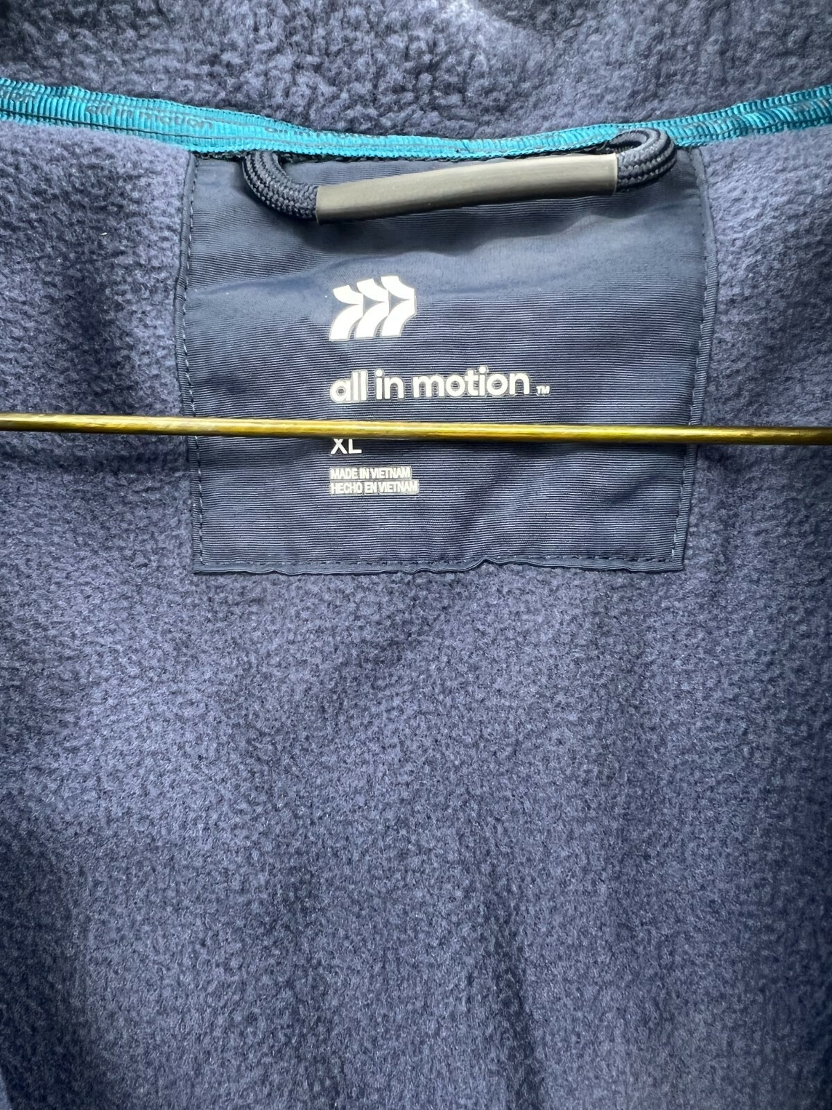 All in Motion Men's Fleece Softshell Jacket Blue Size XL Nylon Top Half eBay
