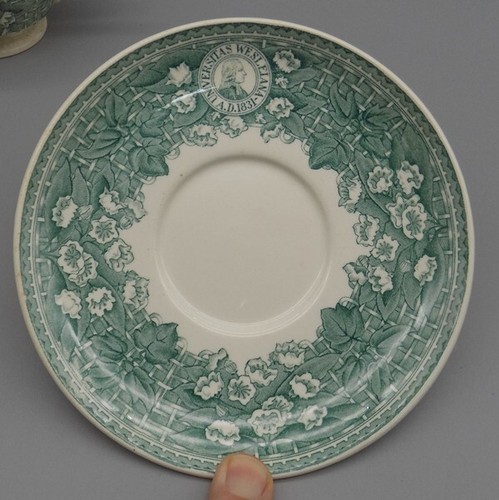 Wedgwood Wesleyan University Tasse und Untertasse 1939 Jones McDuffee Stratton - Bild 5 von 18