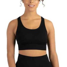 Member's Mark Seamless Racerback Sports Bra Size XXL Black