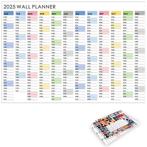 2025 Yearly Planner 2025 Home Wall Calendar 2025 Full Year to View Calender AUS - Picture 25 of 26