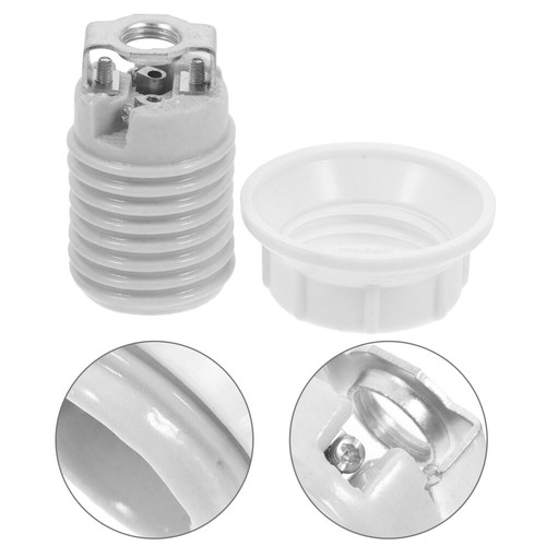 Ceramic Lamp Holder Porcelain Light Fixture Bulb Socket Replacement - Picture 7 of 12