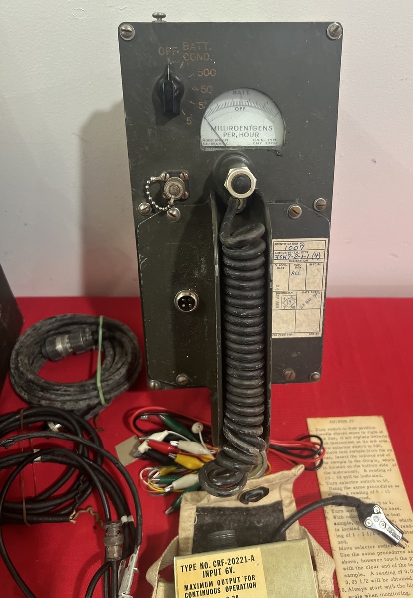 Radiation Detector US Navy Radiac Set AN/PDR-27C With Case | eBay
