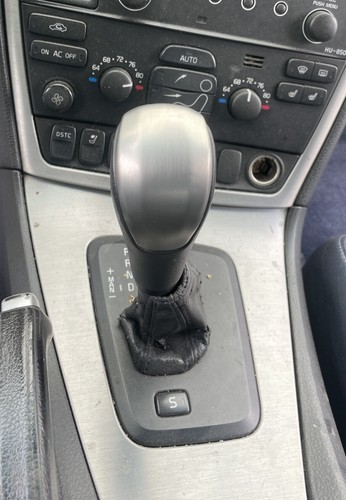2006-2007 VOLVO S60 R SERIES LEATHER SHIFT KNOB BRUSHED METAL/GRAPHITE GRAY OEM - Picture 14 of 24
