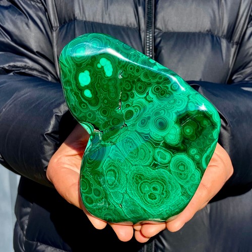 1,4 Pfund natürlicher glänzender Malachit transparenter Cluster grobe Mineralprobe - Bild 6 von 13