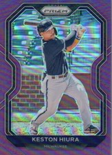 2021 Panini Prizm #202 Keston Hiura Purple Prizm