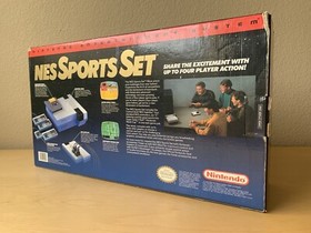 Nintendo NES SPORTS SET Console TESTED BOX video game World Cup V'Ball system