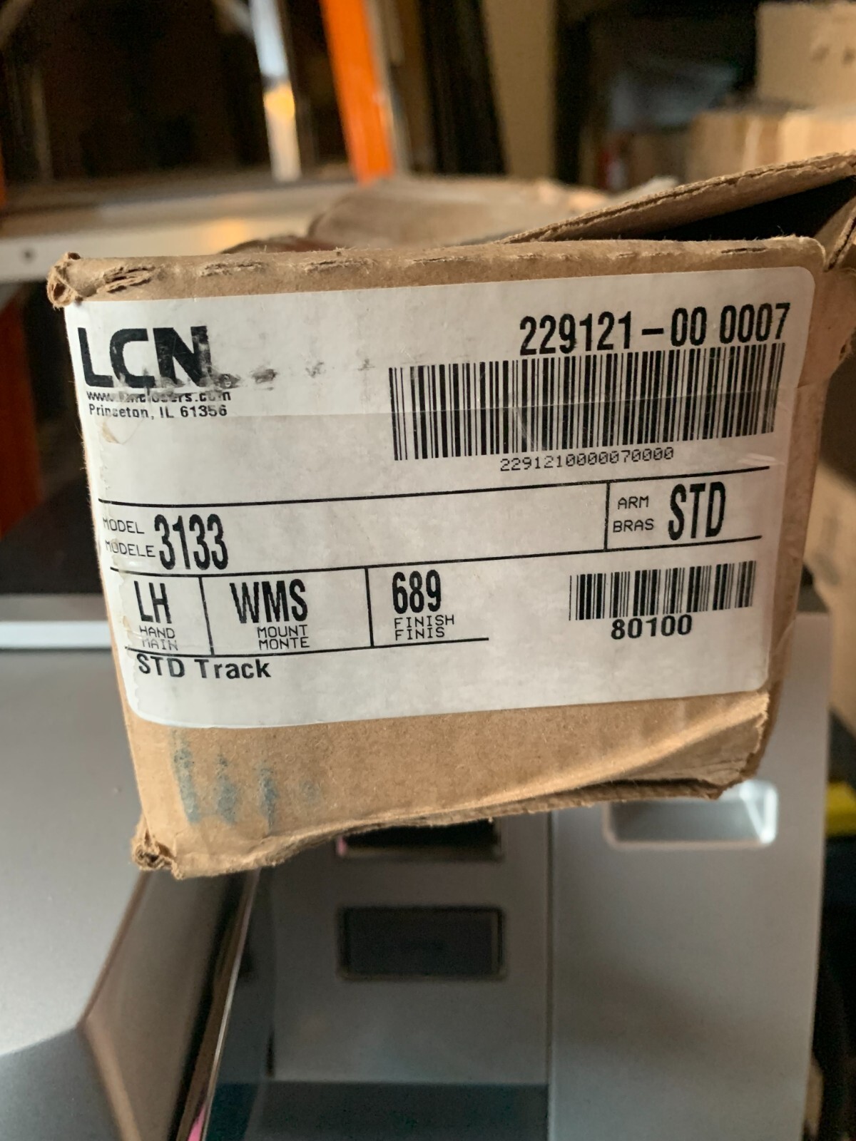 New LCN DOOR CLOSER 3133 LH (LEFT HANDED) WMS, 689 FINISH, STD eBay