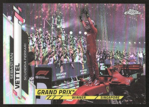 SEBASTIAN VETTEL 2020 TOPPS CHROME FORMULA 1 REFRACTOR #147 FERRARI
