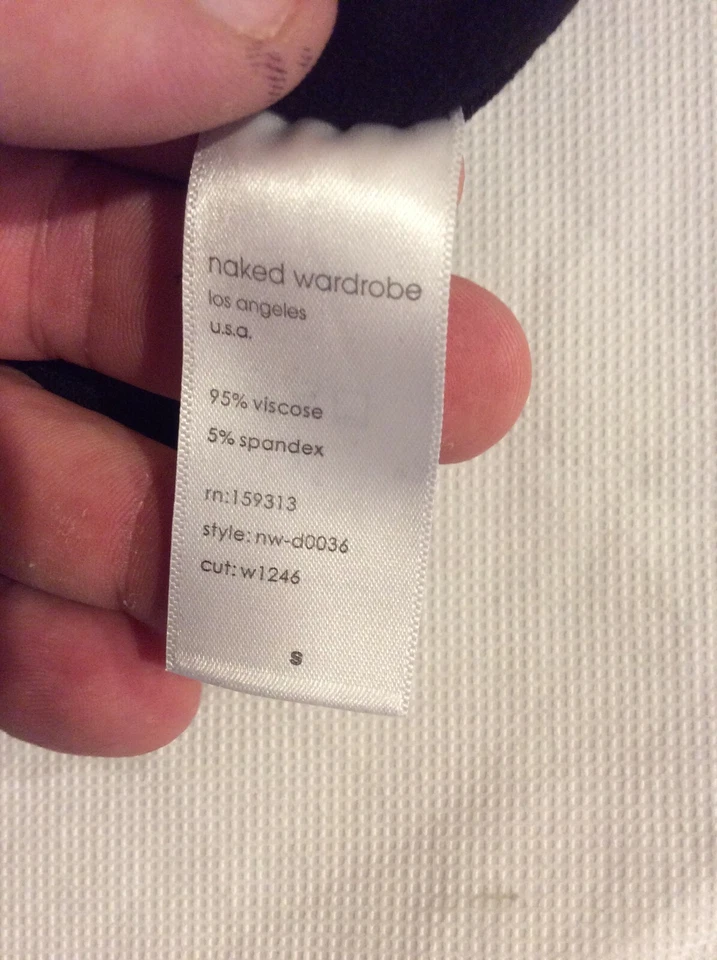 Leggings femininas guarda-roupa nuas tamanho pequeno preta elástica cintura compressão - Imagem 4 de 4